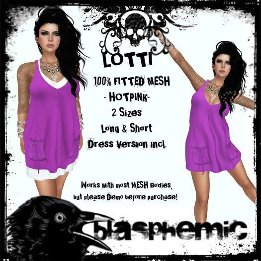 BLASPHEMIC - LOTTI DRESS - PINK (boxed)
