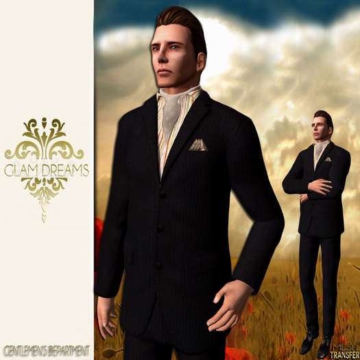 Glam Dreams " Primavera Navy Men's Suit " Shopping Bag ***