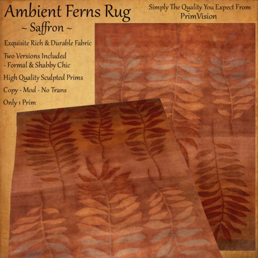 *PV* Ambient Fern Rug - Saffron