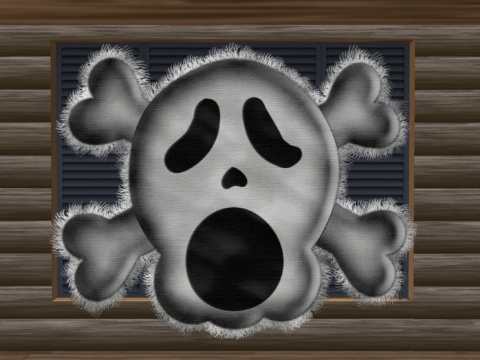 Emo Grey Skull