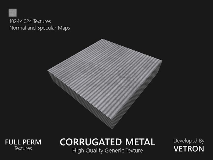 [Vetron] Corrugated Metal