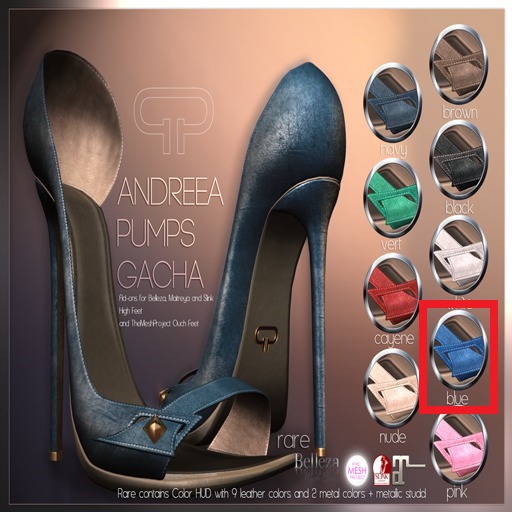 Pure Poison - Andreea Pumps - Blue [BOXED]