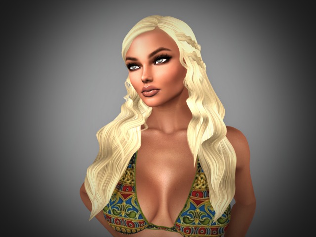 Fantasy Hair Blond - MESH