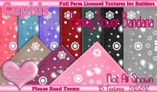 *Cupids Textures * 15 PAISLEY FLORAL BANDANA