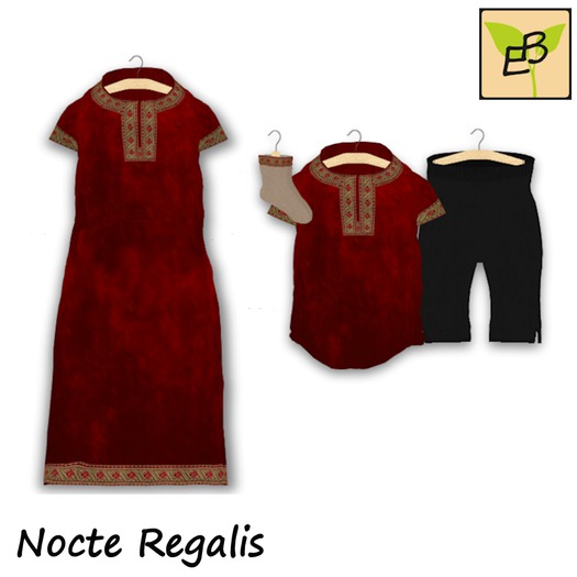 Enigma Babies Nocte Regalis - Red Tunic Set