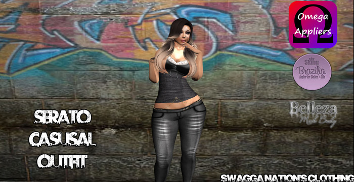 [SNC] BLACK SERATO CASUSAL OUTFIT