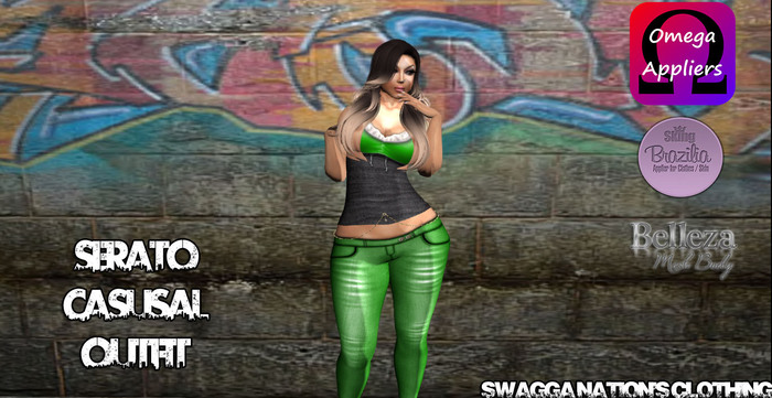 [SNC] BRIGHT GREEN SERATO CASUSAL OUTFIT