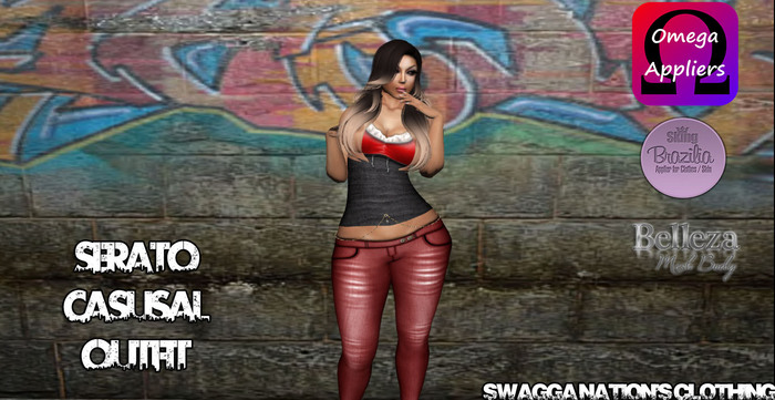 [SNC] RED SERATO CASUSAL OUTFIT