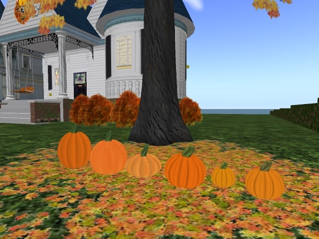 Skin Changing Pumpkin for Fall  - round