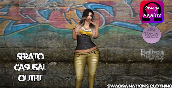 [SNC] YELLOW SERATO CASUSAL OUTFIT