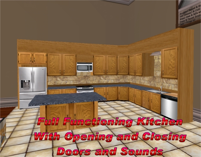 A&W Oak Kitchen Set Deluxe