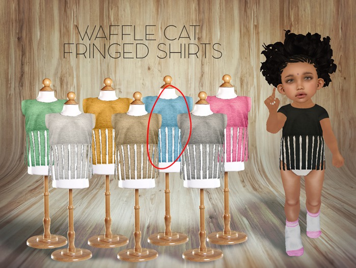(Wc) Blue Fringed Shirt