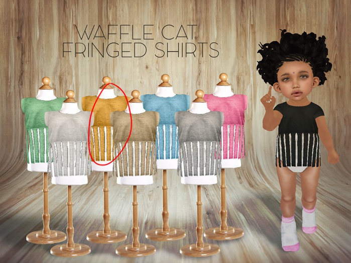 (Wc) Orange Fringed Shirt