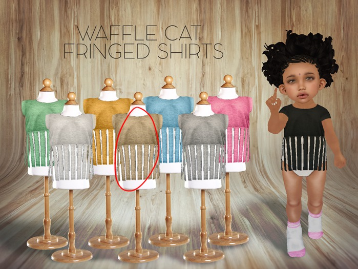 (Wc) Black Fringed Shirts