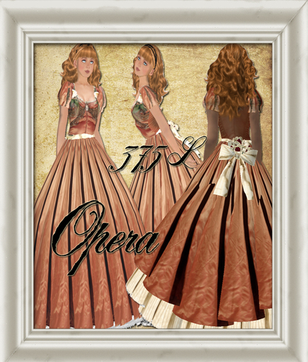 Shabby Chic Opera Dress Vintage Dress