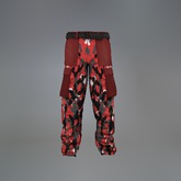 Red Camouflage Mesh Pants box