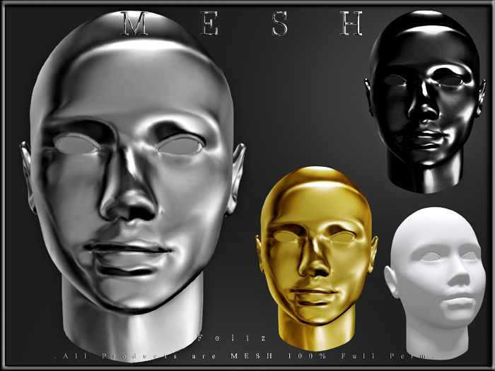 [Feliz] Display Woman Head - Regular MESH - Full Perm - 
