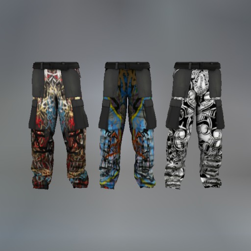 Graffiti Mesh Pants F box