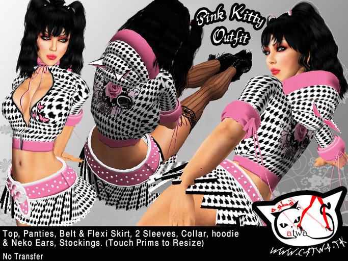 ^;^CaTwA^;^ Pink Kitty Outfit "Free Gift"