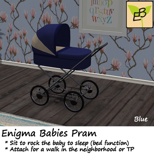Enigma Babies Pram - Blue