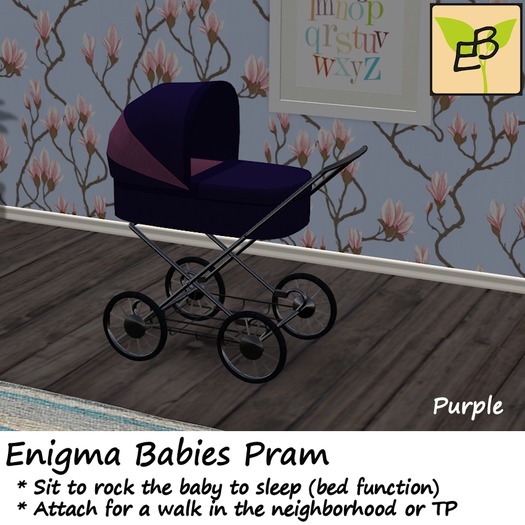 Enigma Babies Pram - Purple