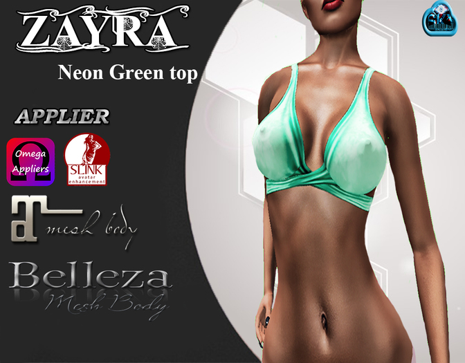 :::Zayra::: TOP  NeonGreen