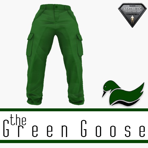Second Life Marketplace .GG.Green Cargo Pants (Aesthetic) BOXED