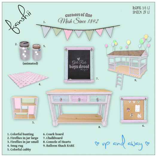 .::Fanshii::. Up And Away - Girls Rule Chalkboard