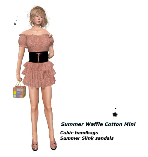 E16-2 Summer Waffle Cotton Mini Box / Market