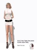 E15-2  Mini Tight One-piece & High Heel  Box / Market