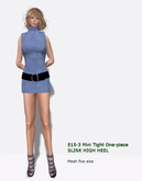 E15-3  Mini Tight One-piece & High Heel  Box / Market
