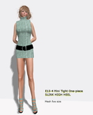 E15-4  Mini Tight One-piece & High Heel  Box / Market