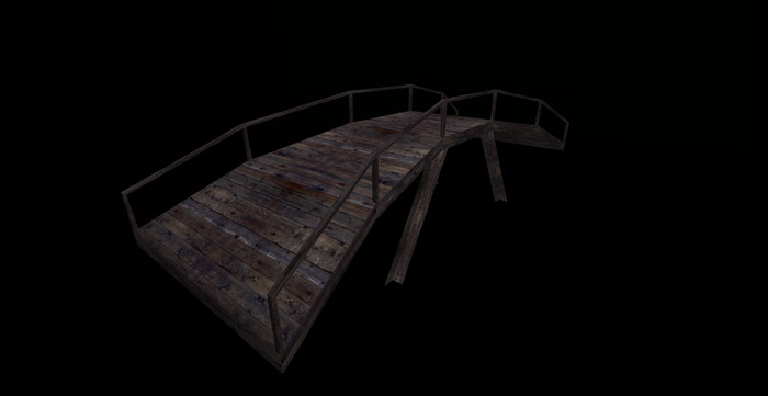 V & H Mesh wooden bridge