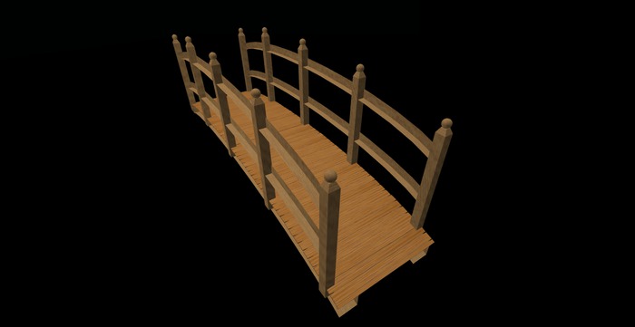 V & H light wood Oriental bridge mesh copy