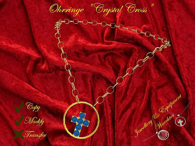 Chain "Crystal Cross" gold