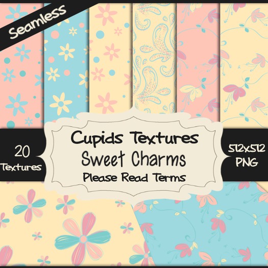*Cupids Textures * 20 SWEET CHARMS