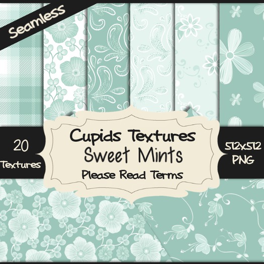 *Cupids Textures * 20 SWEET MINTS