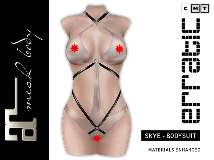 erratic / skye - bodysuit / transparent (maitreya)