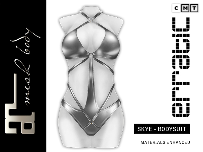 erratic / skye - bodysuit / plain silver (maitreya)