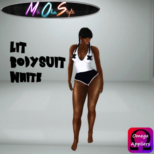 **MOS** LiT Bodysuit White