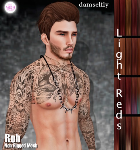 **DD**Damselfly Roh Non-Rigged Mesh Light Reds