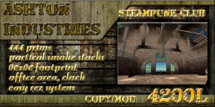 !!Ashton Industries!! Steam Punk Factory