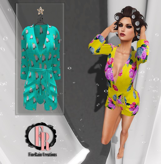 :: FineRain creations.::Carmen Robe Set Flower