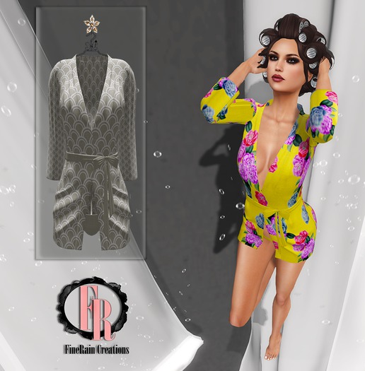 :: FineRain creations.::Carmen Robe Set Cream