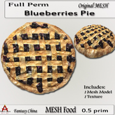 Full Perm Blueberries Pie
