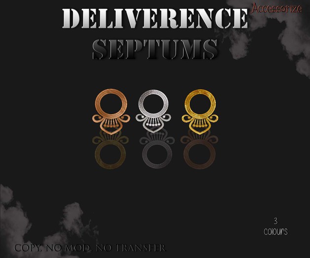 AccessoriZe Deliverence Septum 3 Colors