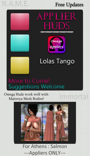 (N.A.M.E.) Applier HUD Athens Black Boxed