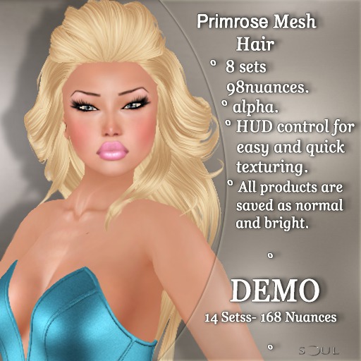 !SOUL - HAIR - Primrose - DEMO - ALL
