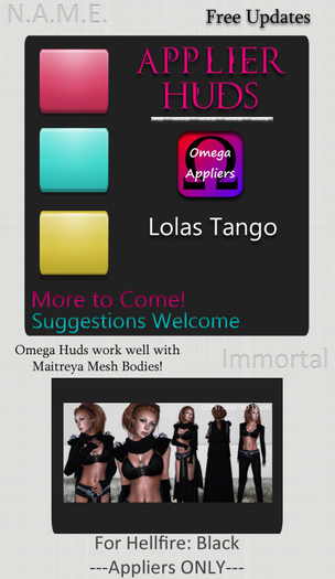 (N.A.M.E.) Applier HUD Hellfire Black