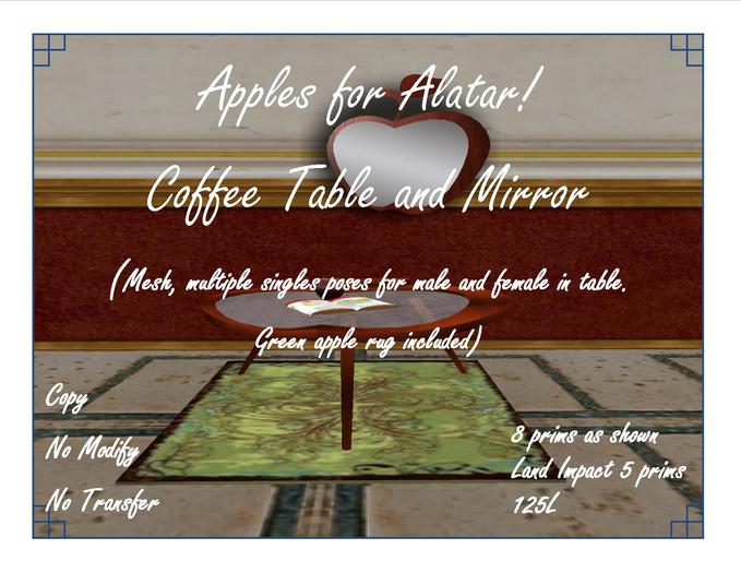 Apples for Alatar! Coffee table and Mirror